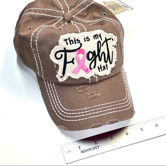 Kbethos Vintage Distressed Hat This Is My Fight Hat KBV-1182 Adjustable Velcro - Picture 12 of 13